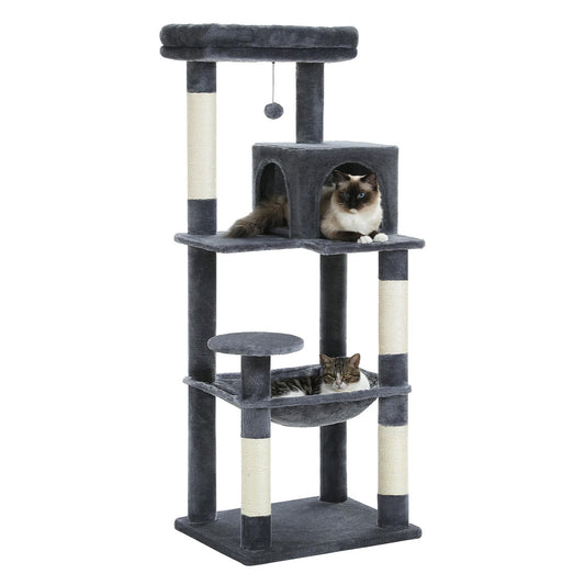 Arbre à Chat Multi-Niveaux avec Hamac XL – 143 cm